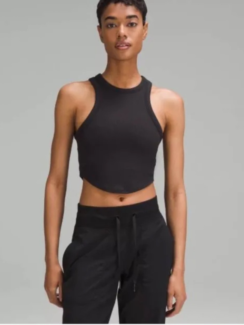 lululemon athletica Black High-Neck Hold Tight Tank
